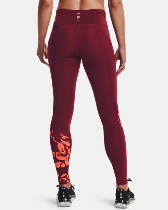 Women's UA Fly Fast 2.0 Print Tights, Red, pdpMainDesktop image number 1